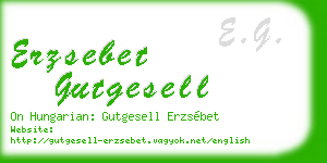 erzsebet gutgesell business card